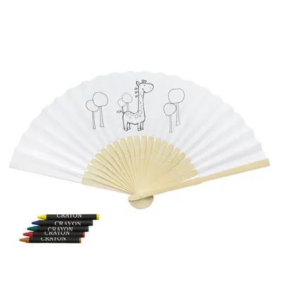 Producto personalizable Abanico "Children" Jirafa