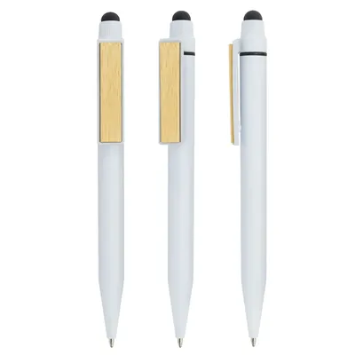 Producto personalizable Boligrafo Touch Con Clip Bambu "Bali"