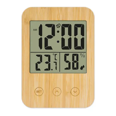 Producto personalizable Termometro Higrometro De Bambu "Birmania"