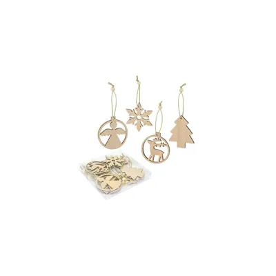 Producto personalizable Set Adornos De Madera "Noelly"