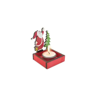 Producto personalizable Portavelas Santa Klaus