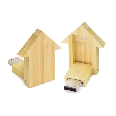 Producto personalizable Usb Casa De Bambú 32Gb "Resident"