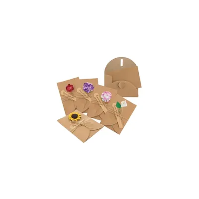 Producto personalizable Tarjetas Vintage Flores Secas (Pack De 10)