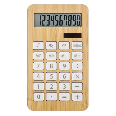 Producto personalizable Calculadora Bambú/Fibra De Trigo "Biomat"