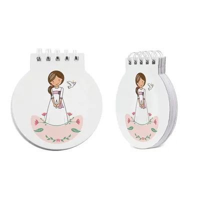 Producto personalizable Libreta Comunión Niña "Frida"