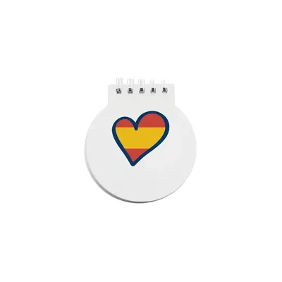 Producto personalizable Libreta "Corazón España"