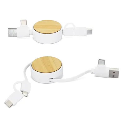 Producto personalizable Cargador Múltiple Bambú Nash