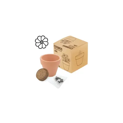 Producto personalizable Maceta Terracota Cosmos"Floral"