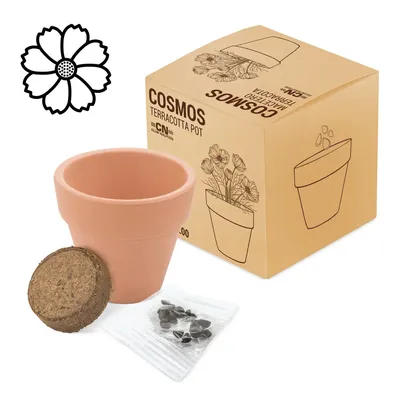 Producto personalizable Maceta Terracota Cosmos"Floral"