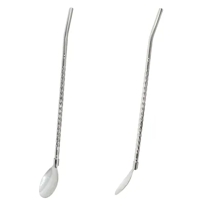 Producto personalizable Cuchara Pajita Mezclador Acero Inoxidable "Queens"