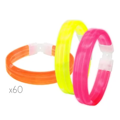 Producto personalizable Pulseras Luminosas "Neón Party" (Pack De 60)
