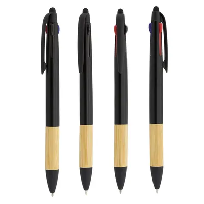 Producto personalizable Bolígrafo Puntero 3 Colores Bambú "Irvin"