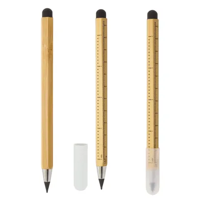 Producto personalizable Lápiz Infinito De Bambú Con Puntero Y Regla "Ever"