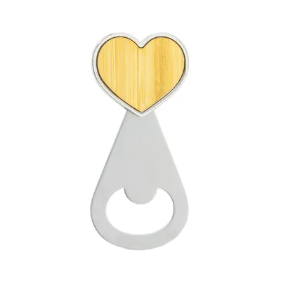 Producto personalizable Abrebotellas Forma Corazón "Love Me"