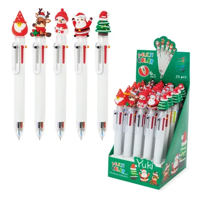 Producto personalizable Set Navideño Boligrafos Multicolor "Yuki"