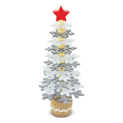 Producto personalizable Arbolito De Navidad Rpet Y Madera Reciclada "Pukky"