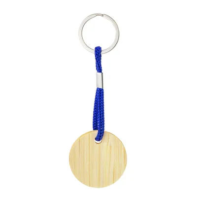 Producto personalizable Llavero De Bambú Redondo "Yibin"
