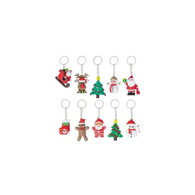 Producto personalizable Set 10 Llaveros Navideños “Lubec"