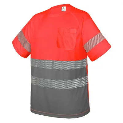 Producto personalizable Camiseta Con Bolsillo Y Bandas Reflectantes "Elást"