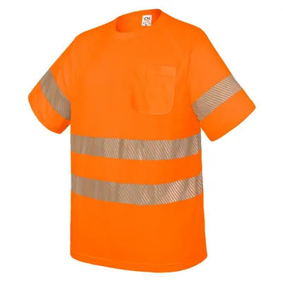 Producto personalizable Camiseta Con Bolsillo Y Bandas Reflectantes "Elást"