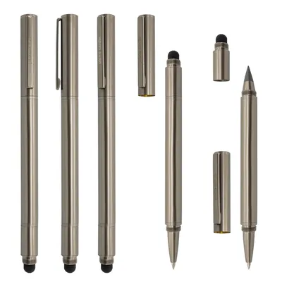 Producto personalizable Bolígrafo Roller+Lápiz Eterno Y Touch “Landes” P. Cardin