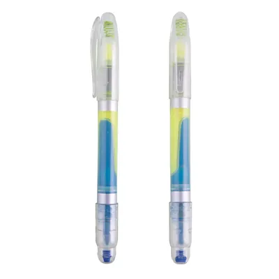 Producto personalizable Marcador Doble Azul/Amarillo "Wicky"