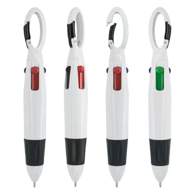 Producto personalizable Boligrafo 4 Colores Con Mosquetón "Kleur"