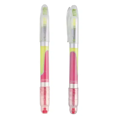 Producto personalizable Marcador Doble Fucsia/Amarillo "Wicky"