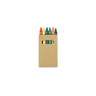 Producto personalizable Cajita Ceras 6 Colores "Pixi"