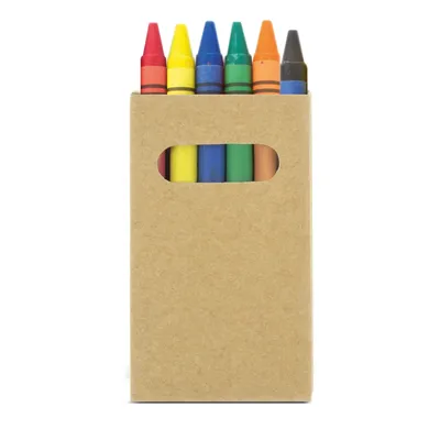 Producto personalizable Cajita Ceras 6 Colores "Pixi"