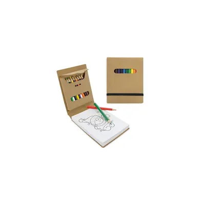 Producto personalizable Libreta De Colorear Con Cajita12 Colores "Pintur"