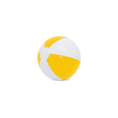 Producto personalizable Balon De Playa Blanco/Amarillo "Balear"