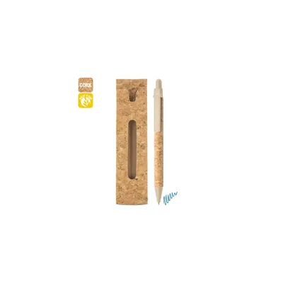 Producto personalizable Boligrafo Corcho/Fibra De Trigo Con Funda Corcho