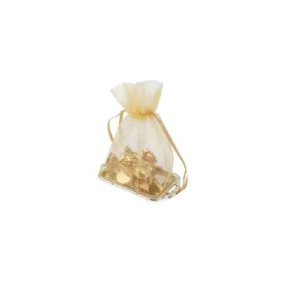 Producto personalizable Bandeja Con Bolsa Organza Or