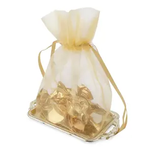 Variante de producto Bandeja Con Bolsa Organza Or