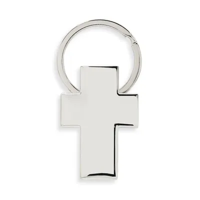 Producto personalizable Llavero Metalico Forma Cruz "Christian"