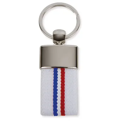 Producto personalizable Llavero Cinturon Bandera Francia Blanco "Derex"