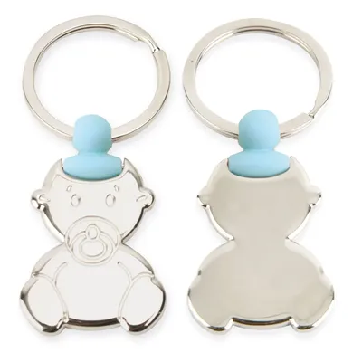 Producto personalizable Llavero Bebe Chupete Celeste