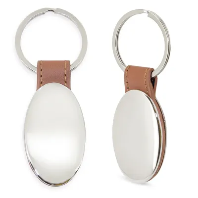 Producto personalizable Llavero Metalico Ovalado Mr