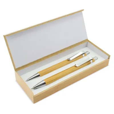 Producto personalizable Set Boligrafo Y Portaminas Bambú "Bombat"
