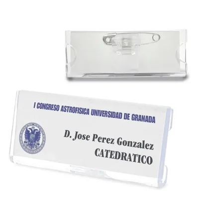 Producto personalizable Identificador Rectangular "Continental"