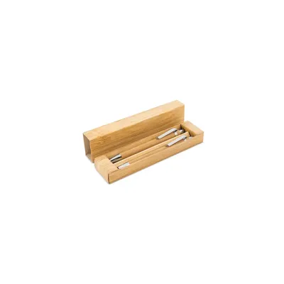Producto personalizable Set Boligrafo Y Portaminas Bambu "Elastic"
