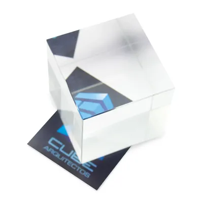 Producto personalizable Cristal Cuadrado Efecto Vistalateral "Gesis"