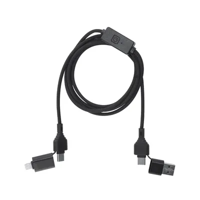 Producto personalizable Cable Gabbo 60W con Protección de Datos | Aluminio y RPET Reciclado