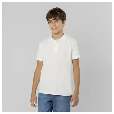 Producto personalizable Polo Niño Blanco Charles