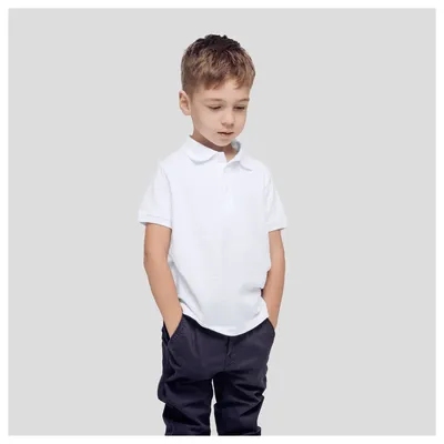 Producto personalizable Polo Niño Blanco "keya" YPS180