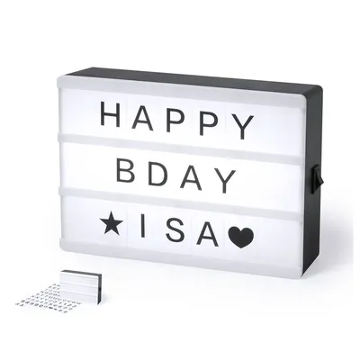 Producto personalizable Caja Luz Cinemax