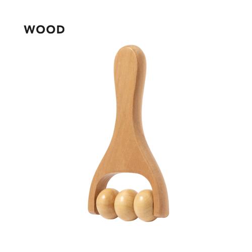 Masajeador elaborado en madera natural. Diseñado para proporcionar alivio y bienestar. Su empuñadura ergonómica garantiza un manejo cómodo, mientras que sus tre