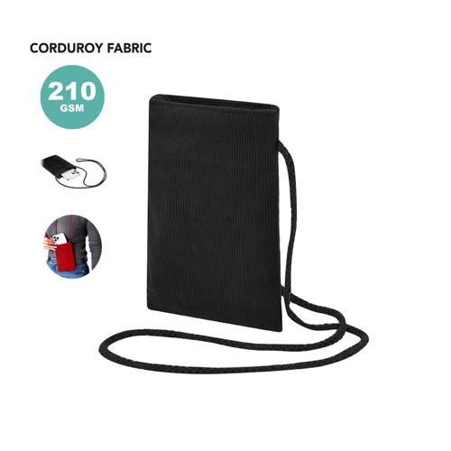 Portatodo fabricado en resistente poliéster de 260g/m2. De acabado cosido con tacto de pana en variados y alegres colores con bolsillo de gran capacidad. Asas l