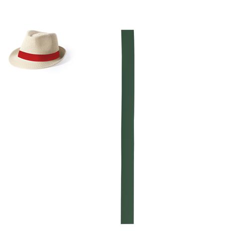 Cinta de poliéster para sombrero en variada gama de colores. Servida en rollos completos de 100 metros de largo, con aproximadamente 150 cintas de 67 x 3,2cm.